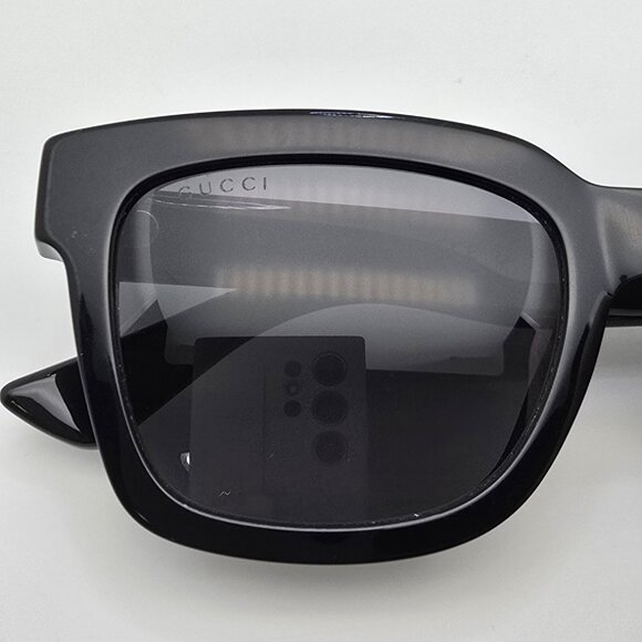 Gucci GG0001SN 001 Black Frame Black Lens Sunglasses w/ Case Italy 52-21-145 - Picture 15 of 16